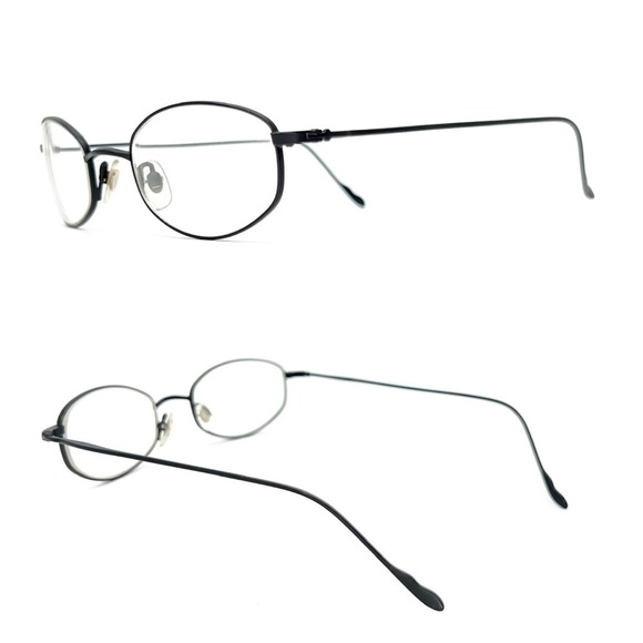 Calvin Klein Vintage Titanium Frames Prescription Ready Eyeglasses Graphite 90s - Picture 2 of 9